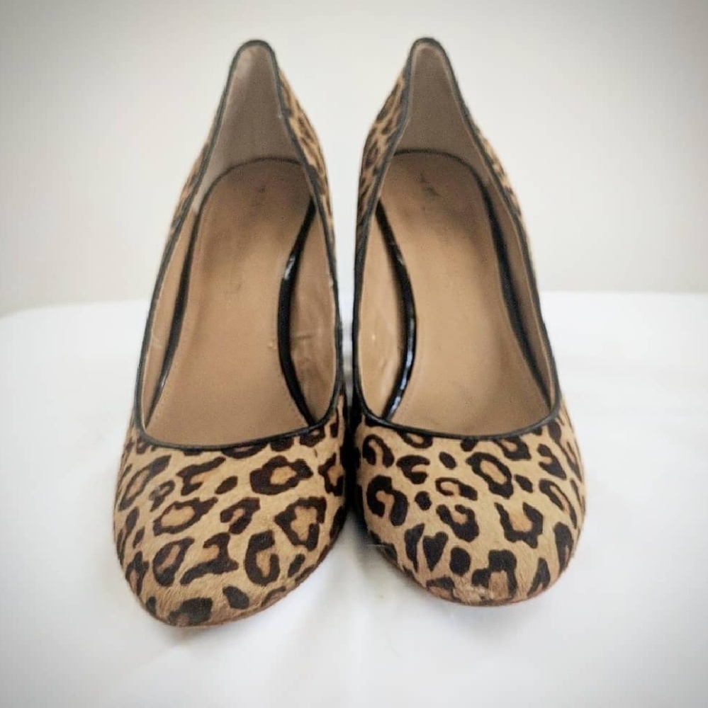 NOT 4 SALE !Banana Republic PONYHAIR Heels LEOPARD - Picture 2 of 4